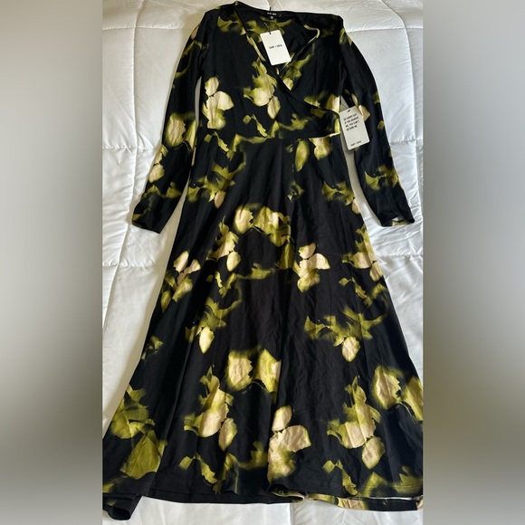 Saint + Sofia Dresses & Skirts - NEW Saint + Sofia Maggie Wrap Midi Dress - Green Aurora Size 8 US